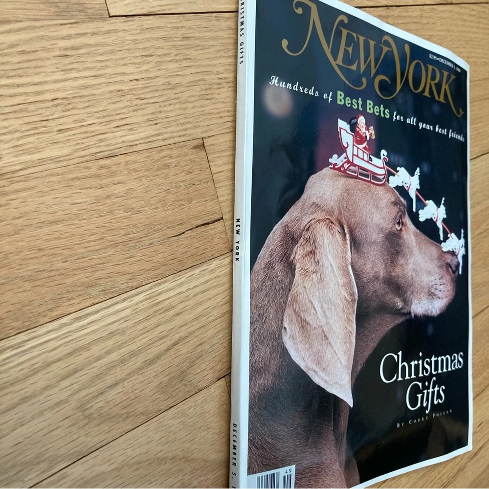 VERY RARE DKNY/ABSOLUT VODKA Gloves sealed inside New York Magazine December ‘94